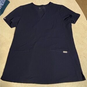 Figs Navy 2 Pocket Scrub Top
